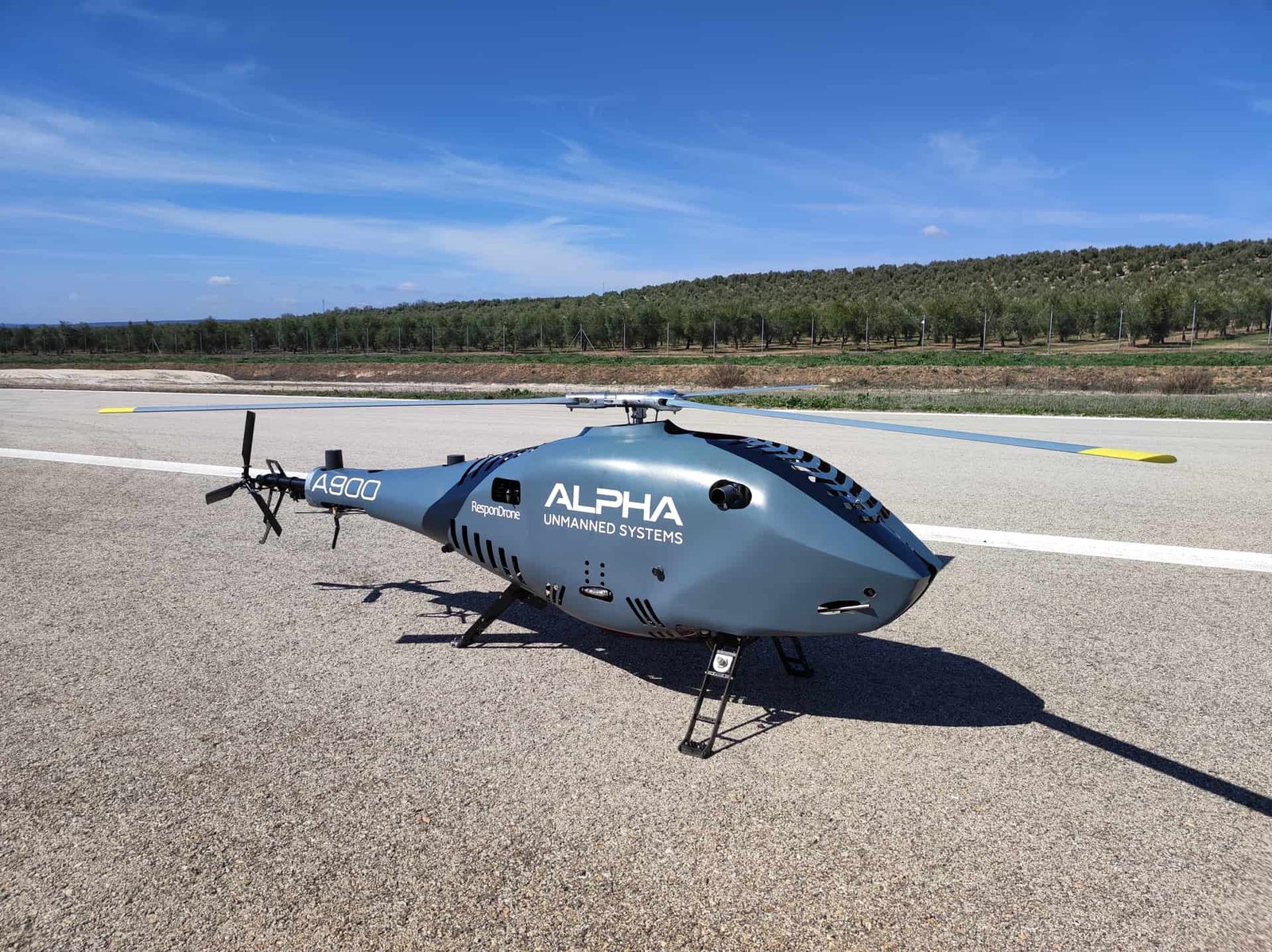 Helicopter UAV for maritime surveillance