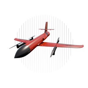 Turbojet-powered VTOL target drone