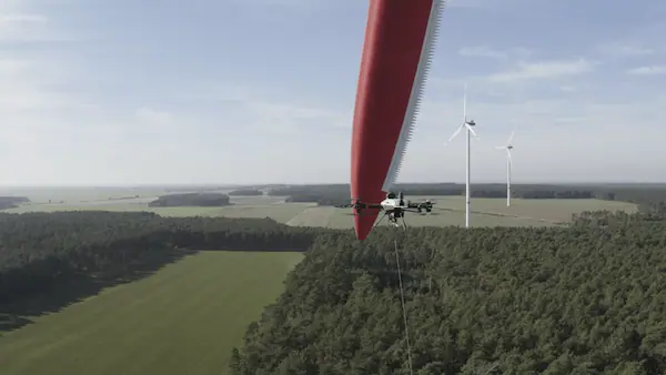 wind turbine inspection with drone